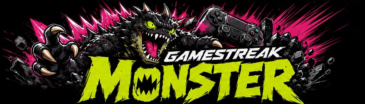 Gamestreak Monster: a feral gaming monster with a controller